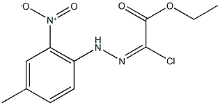 ethyl 2-chloro-2-[2-(4-methyl-2-nitrophenyl)hydrazono]acetate 结构式