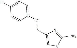 4-[(4-fluorophenoxy)methyl]-1,3-thiazol-2-amine 结构式