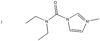 1-[(diethylamino)carbonyl]-3-methyl-1H-imidazol-3-ium iodide 结构式