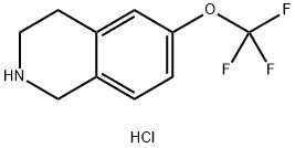 6-(trifluoromethoxy)-1,2,3,4-tetrahydroisoquinoline hydrochloride 结构式