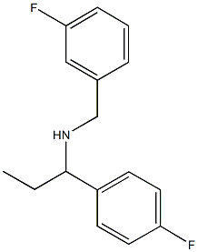 [(3-fluorophenyl)methyl][1-(4-fluorophenyl)propyl]amine 结构式