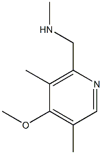 [(4-methoxy-3,5-dimethylpyridin-2-yl)methyl](methyl)amine 结构式