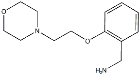 {2-[2-(morpholin-4-yl)ethoxy]phenyl}methanamine 结构式