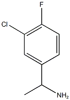 1-(3-chloro-4-fluorophenyl)ethan-1-amine 结构式
