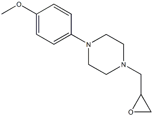 1-(4-methoxyphenyl)-4-(oxiran-2-ylmethyl)piperazine 结构式