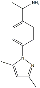 1-[4-(3,5-dimethyl-1H-pyrazol-1-yl)phenyl]ethan-1-amine 结构式