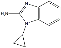 1-cyclopropyl-1H-1,3-benzodiazol-2-amine 结构式