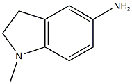 1-methyl-2,3-dihydro-1H-indol-5-amine 结构式