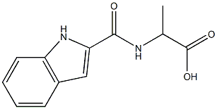 2-(1H-indol-2-ylformamido)propanoic acid 结构式