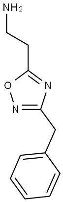 2-(3-benzyl-1,2,4-oxadiazol-5-yl)ethan-1-amine 结构式