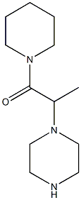 2-(piperazin-1-yl)-1-(piperidin-1-yl)propan-1-one 结构式