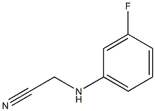 2-[(3-fluorophenyl)amino]acetonitrile 结构式