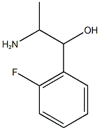 2-amino-1-(2-fluorophenyl)propan-1-ol 结构式