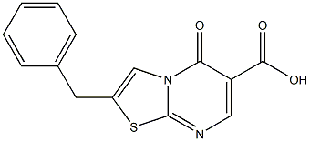 2-benzyl-5-oxo-5H-[1,3]thiazolo[3,2-a]pyrimidine-6-carboxylic acid 结构式
