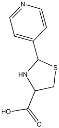 2-pyridin-4-yl-1,3-thiazolidine-4-carboxylic acid 结构式