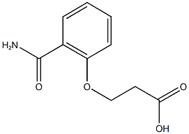 3-(2-carbamoylphenoxy)propanoic acid 结构式