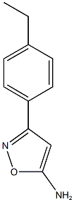 3-(4-ethylphenyl)-1,2-oxazol-5-amine 结构式