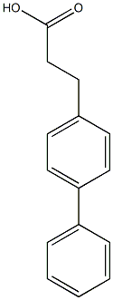 3-(4-phenylphenyl)propanoic acid 结构式