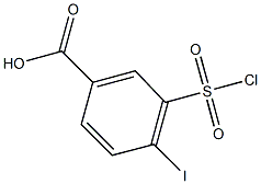 3-(chlorosulfonyl)-4-iodobenzoic acid 结构式