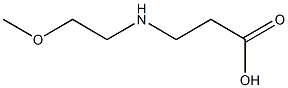 3-[(2-methoxyethyl)amino]propanoic acid 结构式