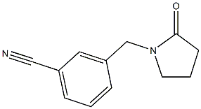 3-[(2-oxopyrrolidin-1-yl)methyl]benzonitrile 结构式