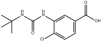 3-[(tert-butylcarbamoyl)amino]-4-chlorobenzoic acid 结构式