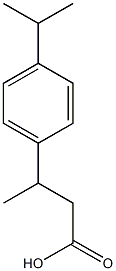 3-[4-(propan-2-yl)phenyl]butanoic acid 结构式
