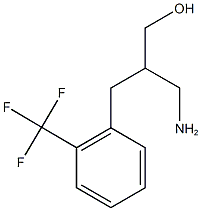 3-amino-2-{[2-(trifluoromethyl)phenyl]methyl}propan-1-ol 结构式