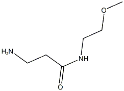 3-amino-N-(2-methoxyethyl)propanamide 结构式