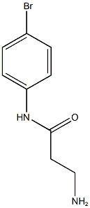 3-amino-N-(4-bromophenyl)propanamide 结构式