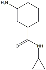 3-amino-N-cyclopropylcyclohexane-1-carboxamide 结构式