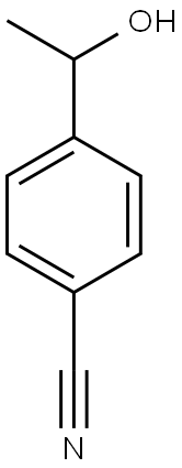 4-(1-hydroxyethyl)benzonitrile 结构式