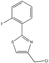 4-(chloromethyl)-2-(2-fluorophenyl)-1,3-thiazole 结构式