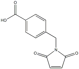 4-[(2,5-dioxo-2,5-dihydro-1H-pyrrol-1-yl)methyl]benzoic acid 结构式