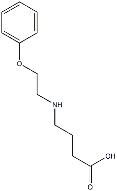 4-[(2-phenoxyethyl)amino]butanoic acid 结构式