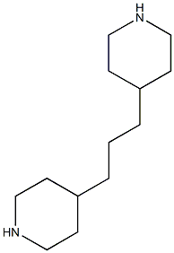 4-[3-(piperidin-4-yl)propyl]piperidine 结构式