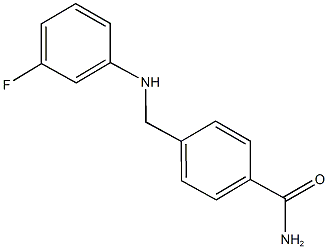 4-{[(3-fluorophenyl)amino]methyl}benzamide 结构式