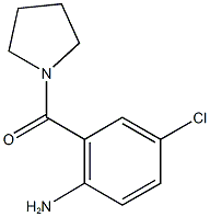 4-chloro-2-(pyrrolidin-1-ylcarbonyl)aniline 结构式