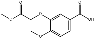 4-methoxy-3-(2-methoxy-2-oxoethoxy)benzoic acid 结构式