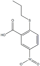 5-nitro-2-(propylsulfanyl)benzoic acid 结构式