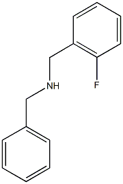 benzyl[(2-fluorophenyl)methyl]amine 结构式