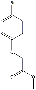 methyl 2-(4-bromophenoxy)acetate 结构式