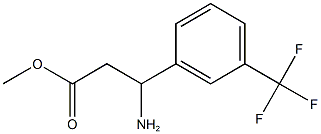 methyl 3-amino-3-[3-(trifluoromethyl)phenyl]propanoate 结构式