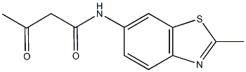 N-(2-methyl-1,3-benzothiazol-6-yl)-3-oxobutanamide 结构式