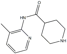 N-(3-methylpyridin-2-yl)piperidine-4-carboxamide 结构式