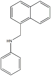 N-(naphthalen-1-ylmethyl)aniline 结构式