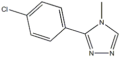 3-(4-chlorophenyl)-4-methyl-4H-1,2,4-triazole 结构式