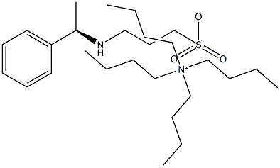 Tetrabutlyammonium 3-[(R)-(+)-1-Phenylethylamino]propane sulfonate 结构式