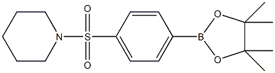 4-(Piperidin-1-ylsulfonyl)phenylboronic acid pinacol ester 结构式