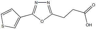 3-(5-THIEN-3-YL-1,3,4-OXADIAZOL-2-YL)PROPANOIC ACID 结构式